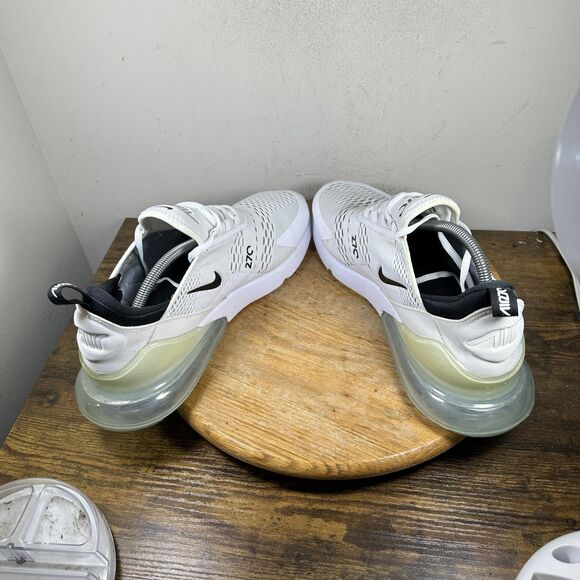 Nike Air Max 270 Shoes Mens Size 13 White Black AH8050-100 Running Sneakers - Picture 5 of 8